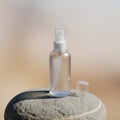 A small, clear plastic spray bottle Royalty Free Stock Photo