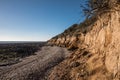 Small cliffs on la Pointe du Payre in Vendee France