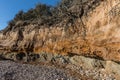 Small cliffs on la Pointe du Payre in Vendee France