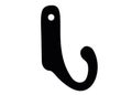 Small clothes hook for 1 horn. Suitable for a room or kitchen