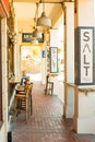 Beautiful shot of Coffee shop in small coastal town of Kalk Bay