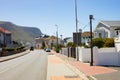 Beautiful shot of Quiet streets in small coastal town of Kalk Bay