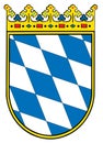 Small coat of arms of Bavaria, Germany. Bavaria emblem, shield, national symbol.