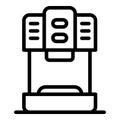 Small coffee machine icon, outline style Royalty Free Stock Photo