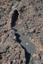 small collapsed lava tube in El Hierro island