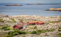 Small collection of fishermen's houses in BohuslÃÂ¤n, Sweden