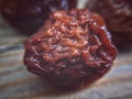 a small collection macro of dried fruits and raisins