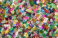 Small color numbers confetti background