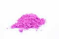 Small color powder heap pink.