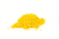 Small color powder heap yellow.