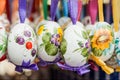 Small colored easter eggs, Typical object of the Easter time Royalty Free Stock Photo