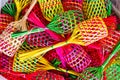 Small colorful baskets Royalty Free Stock Photo