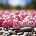 Small colorful candy stones with a cute mini appearance