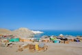 Small colorful fishing village on the pacific coast, south of Iquique, Chile Royalty Free Stock Photo