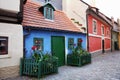 Small colorful houses, the Golden street. Prague, Czech Republic Royalty Free Stock Photo