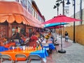 Street Cafes in Ensenada, Mexico Royalty Free Stock Photo