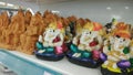 Small colorful sculptures of Ganesh