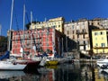 Small colourful Italian harbour