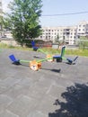 Small colourful playground