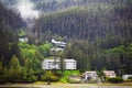 Seaplane approaching landing in Juneau, Alaska.