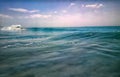 small commotion on surface sea Royalty Free Stock Photo
