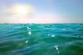 small commotion on surface sea Royalty Free Stock Photo