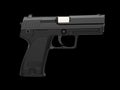 Small and compact modern handgun in tactical black finish