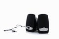 Small computer speakers. Royalty Free Stock Photo