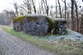 Small concrete military bunker . World War II. Slovak Republic Royalty Free Stock Photo