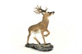 Lifelike model of reindeer. Home and office decoration Toy. Royalty Free Stock Photo