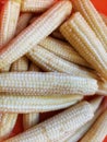 Small corn with a distinctive name is semi, ready to be cooked