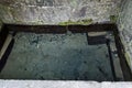 Small corner with sacred spring source in Demir Baba Teke, cult monument honored by both Christians and Muslims in winter