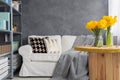 Small but cosy living room Royalty Free Stock Photo