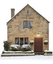 Small Cotswold cottage, England Royalty Free Stock Photo