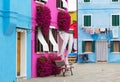 A small courtyard in Burano