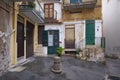 Small courtyard, italian style in city Palermo in Sicily