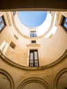 Small courtyard in sunny Lecce, Italy