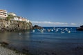 Small cove with harbor in CÃÂ£mara de Lobos, Madeira, Portugal