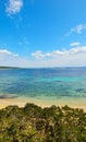 Small cove under a blear sky in Sardinia Royalty Free Stock Photo