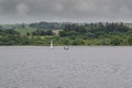 Small Craft on the Scottish Loch under Instruction Castle Semple Loch Scotland