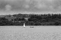 Small Craft on the Scottish Loch under Instruction Castle Semple Loch Scotland