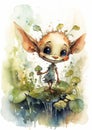 The Dandelion Pixie: A cunning creature with a big nose and brig