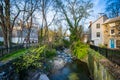 A small creek in Ellicott City, Maryland. Royalty Free Stock Photo