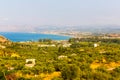 Small cretan village Kavros in Crete island, Greece Royalty Free Stock Photo