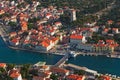 Small Croatian town Tisno Royalty Free Stock Photo