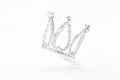 Small crown isolated on a white background