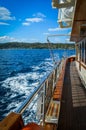 Small cruise ship in the Aegean Sea