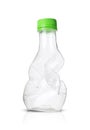 Small crushed plastic bottle Royalty Free Stock Photo