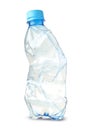 Small crushed plastic bottle Royalty Free Stock Photo