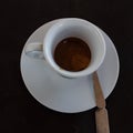 Small cup of morning espresso Royalty Free Stock Photo